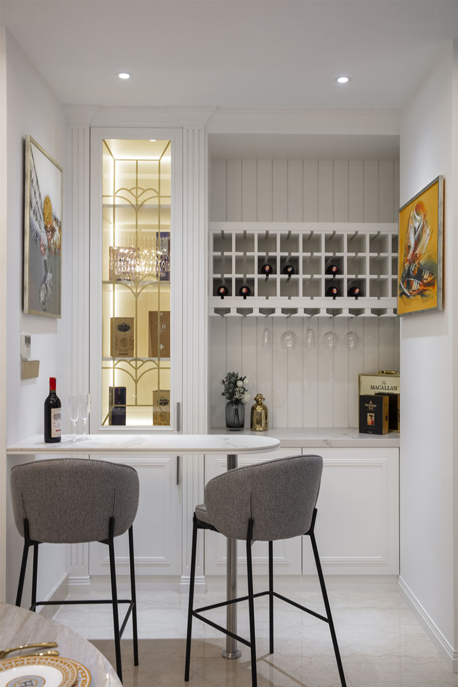 MIEUX The White Royale minimalist modern indoor mini bar Mieux interior design