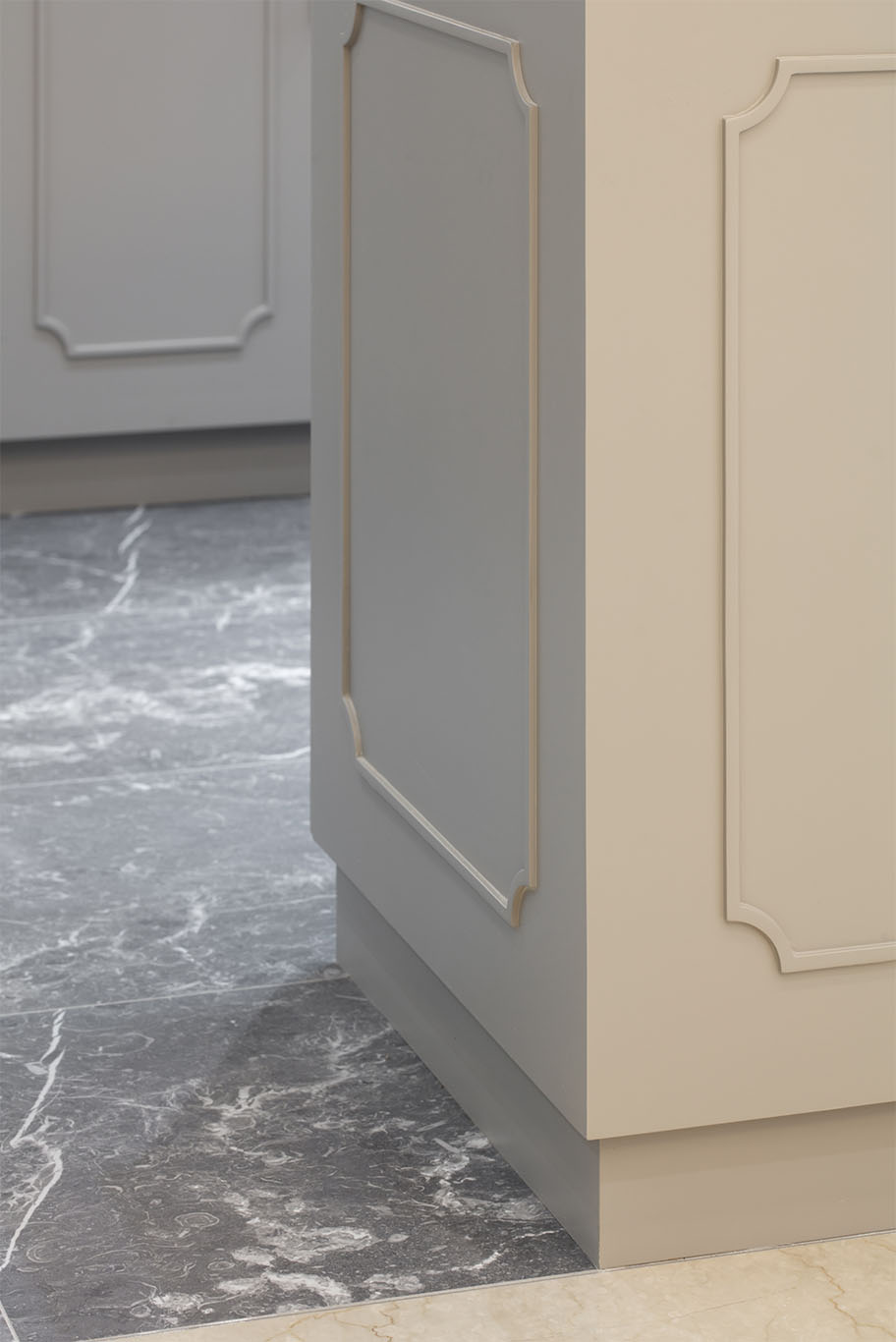 MIEUX The White Royale light grey marble floor mieux interior design