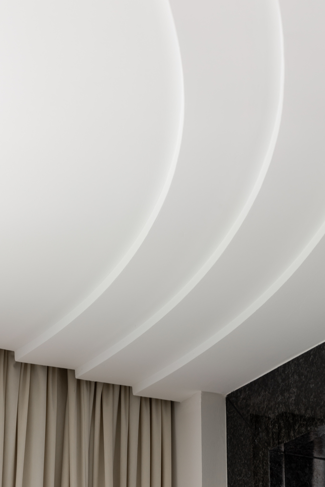 the eastern oriental white ceiling with curvy pattern close up mieux interior design