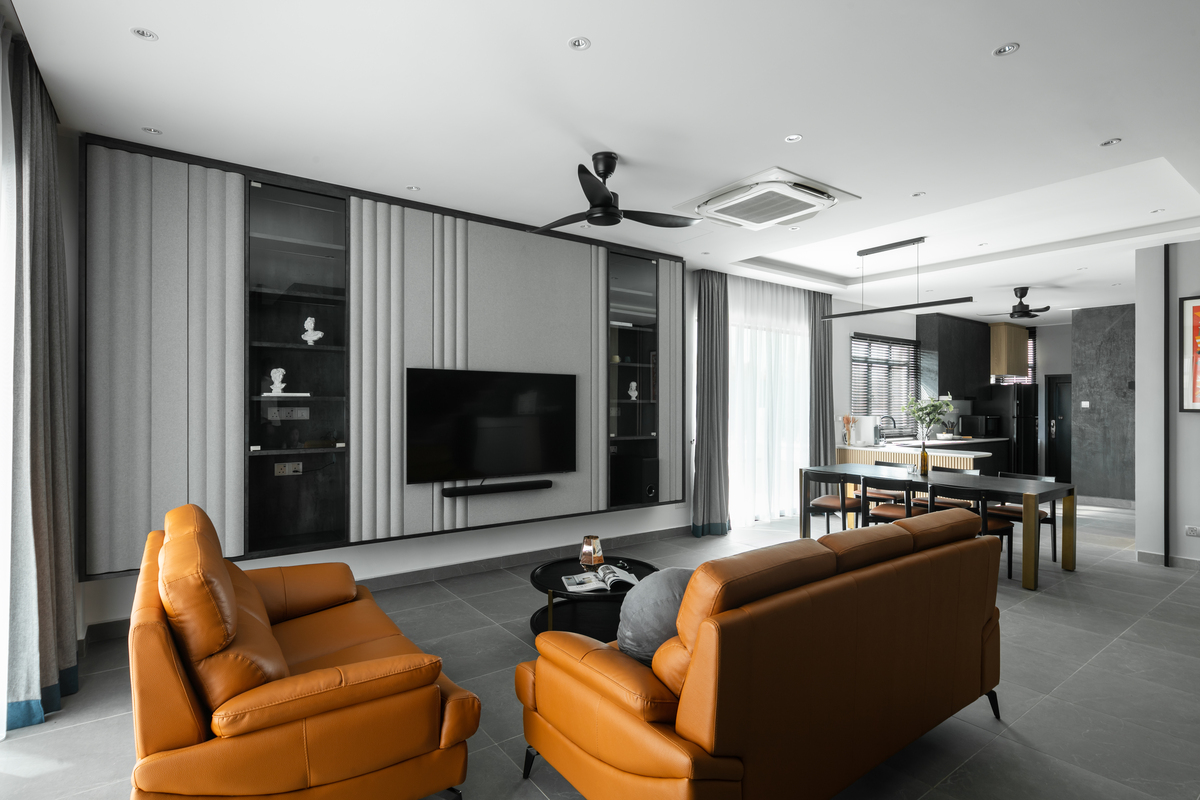 La Nouvelle Maison Noire Grey And Bronze Theme Living Room Design Mieux Interior Design