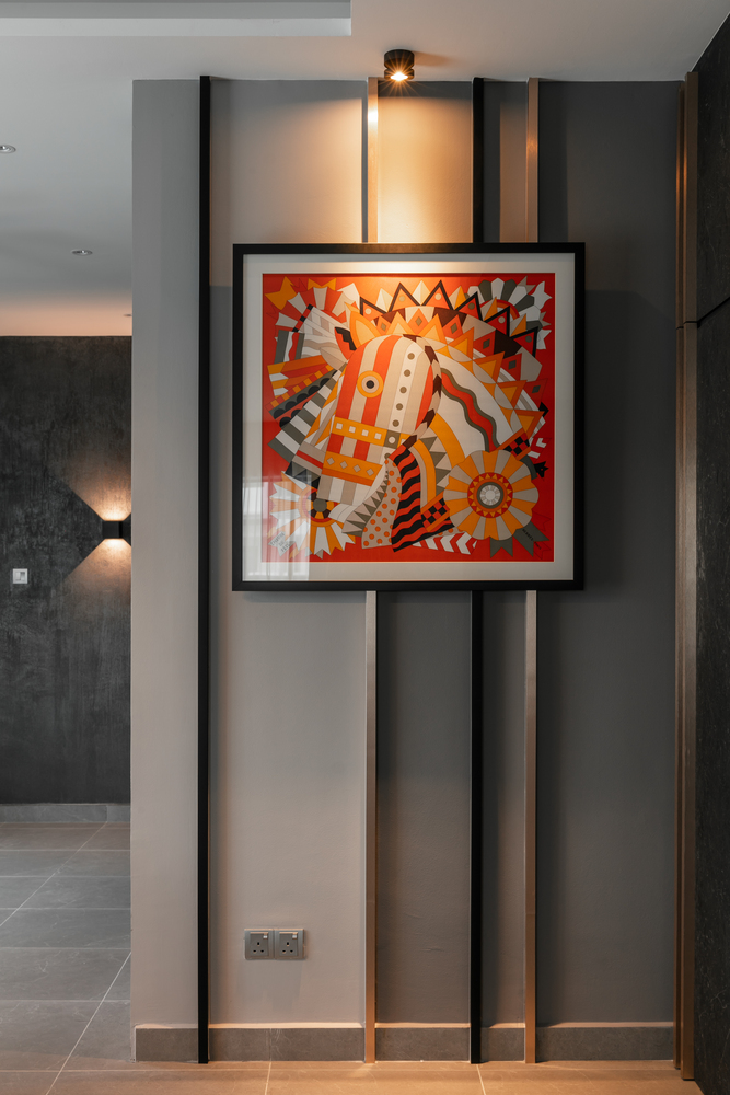 la nouvelle maison noire modern art display in frame on wall mieux interior design
