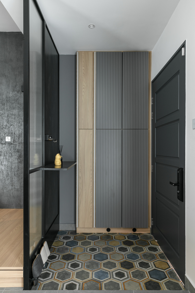 la nouvelle maison noire modern glass partition wall with black frame mieux interior design