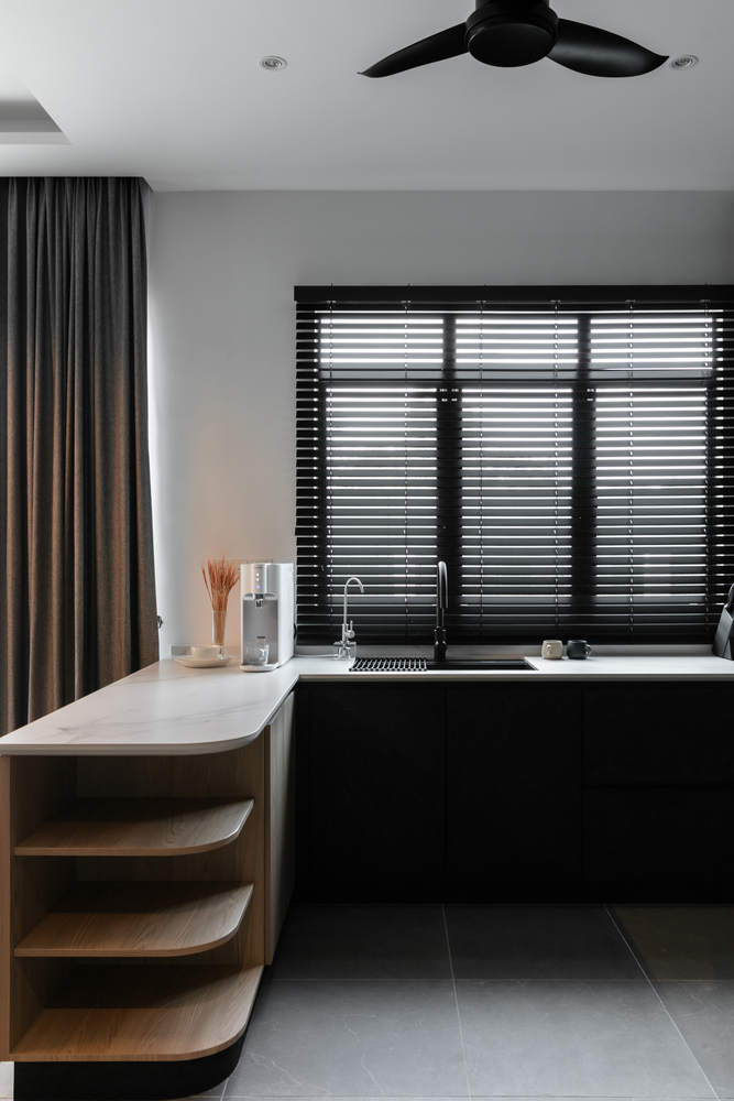 la nouvelle maison noire modern minimalist kitchen design with wooden cabinet mieux interior design