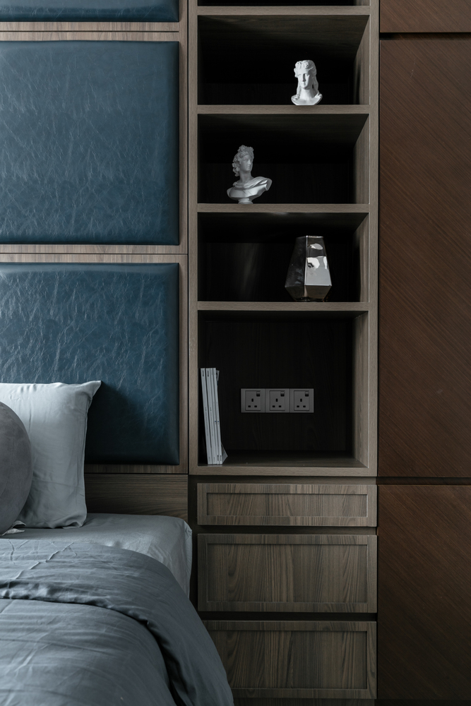 la nouvelle maison noire modern bed frame with built in shelf mieux interior design