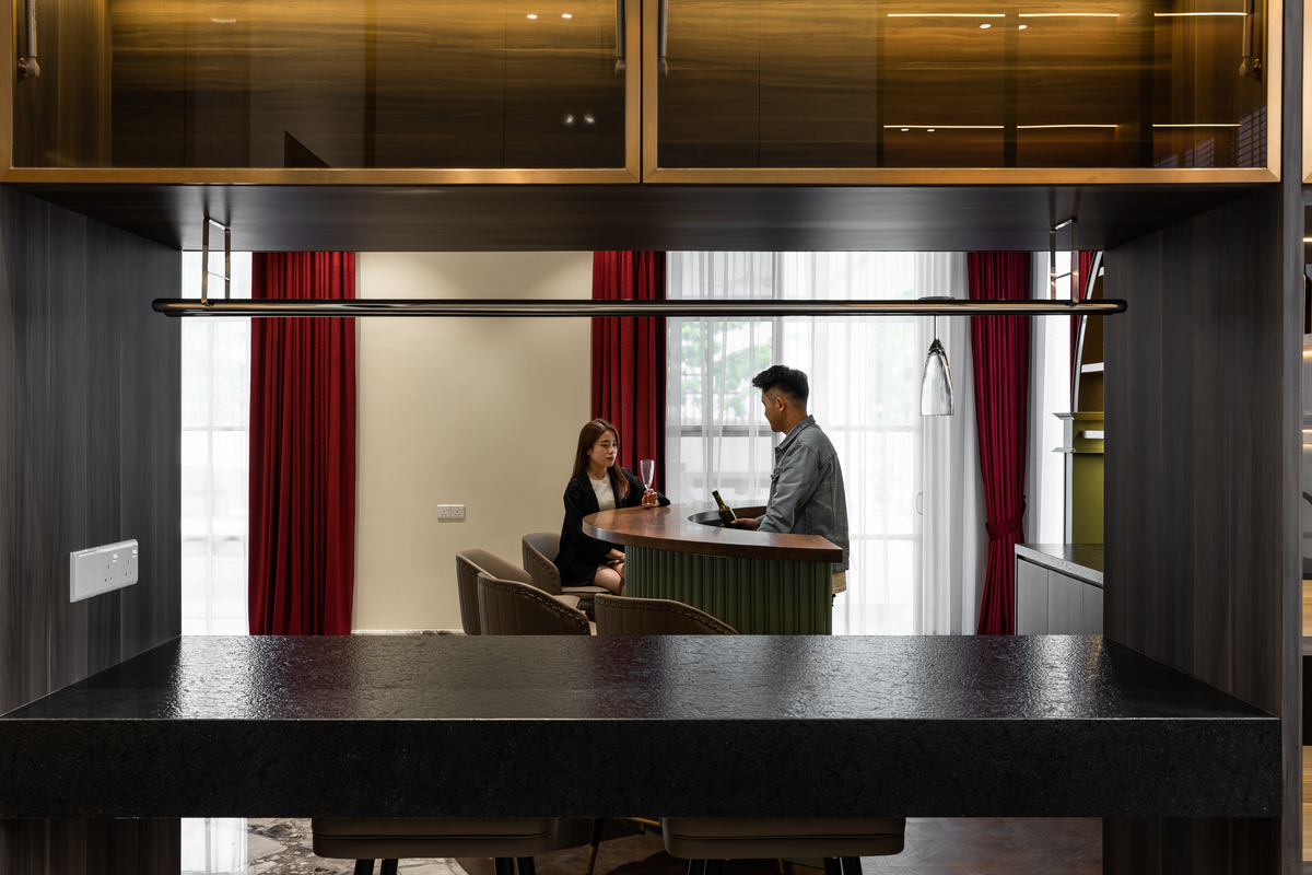 avant garde royale modern indoor mini bar beside kitchen mieux interior design
