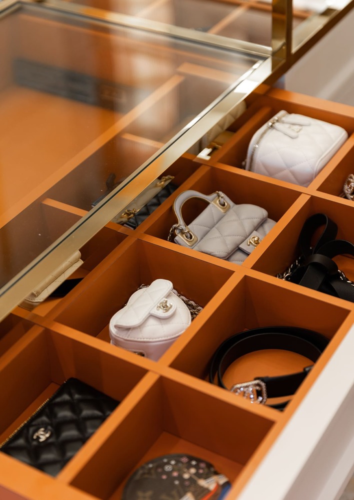 Milady Fantasy accessories storage for walk in closet mieux interior design
